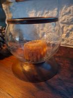 Glazen waxine /kaars lichthouder, Ophalen of Verzenden, Zo goed als nieuw