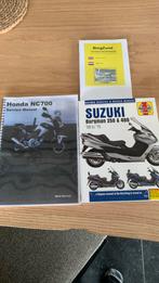Honda nc 700 en Suzuki Brugman werkplaatsboek