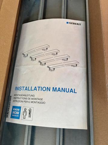 Geberit steunpoten douchebak 800 mm, hoogte 6-12 cm beschikbaar voor biedingen