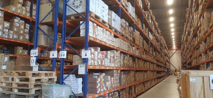 Gebruikte Palletstelling Stelling 2 t/m 8m Hoog, 270cm breed, Huis en Inrichting, Kasten | Stellingkasten, Gebruikt, Ophalen of Verzenden