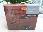 Vintage modulair zwart metalen design wijnrek flessen rek 36, Ophalen of Verzenden, Zo goed als nieuw, 25 flessen of meer, Metaal