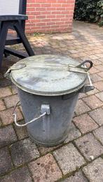 Zinken vuilnisbak Capelle a/d IJssel, Huis en Inrichting, Woonaccessoires | Prullenbakken, 40 liter of meer, Ophalen, Zo goed als nieuw