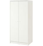 IKEA KLEPPSTAD kledingkast – wit, 79x176 cm, Ophalen, Gebruikt, 50 tot 100 cm, 150 tot 200 cm