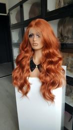 Luxe Lace Pruik: Fel koper bruin - Krul - Voller model!, Ophalen of Verzenden, Nieuw, Pruik of Haarverlenging