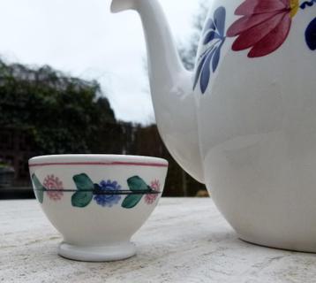 Société Céramique BB Koffiepot nr 3 met Mini Spoelkom 7 cm beschikbaar voor biedingen