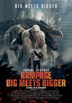 RAMPAGE  :  BIG   MEETS   BIGGER      filmposter., Verzamelen, Verzenden, Zo goed als nieuw, Film en Tv