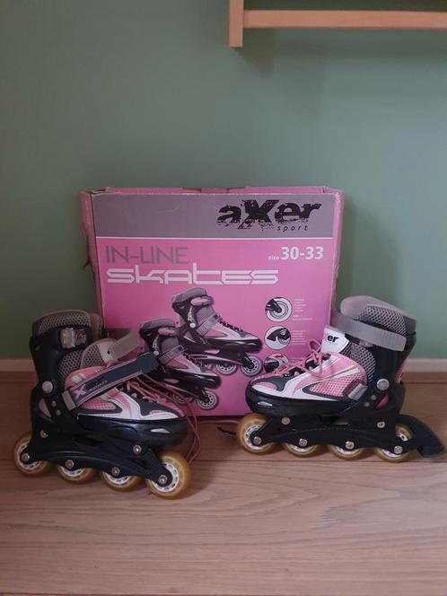 In-line skates kind kinder skeelers verstelbaar 30 - 32 - 33, Sport en Fitness, Skeelers, Gebruikt, Inline skates 4 wielen, Overige merken