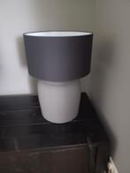 Stoere kruik  lamp met zwarte kap en stenen voet, Ophalen, Gebruikt, Stoer, 50 tot 75 cm