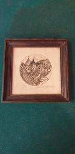 schilderijtje getekend,, Huis en Inrichting, Ophalen of Verzenden, 'T Olde Gre-j, Info@toldegrej.nl, Endepoelstraat 20f Didam