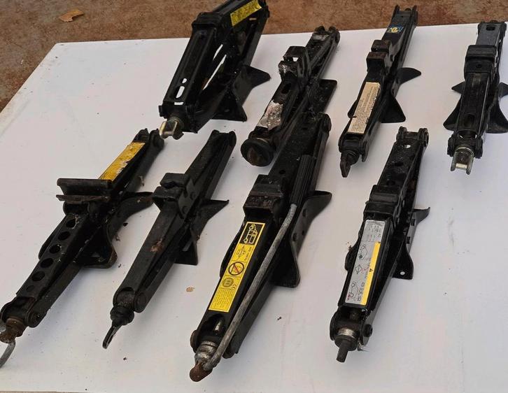 Schaarkrik  Autokrik 3stuks, Auto diversen, Krikken, Gebruikt, Schaarkrik, Manueel, Ophalen