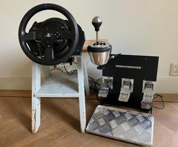 Thrustmaster T300 RS Stuur + TH8A Shifter + T3PA-PRO Pedalen beschikbaar voor biedingen