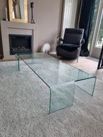 Design salontafel glas -  Fiam Neutra - Italiaanse klasse, Ophalen, 100 tot 150 cm, 50 tot 100 cm, Minder dan 50 cm