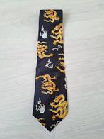 Stropdas met draken, Blauw, Ophalen of Verzenden, Zo goed als nieuw, Met patroon