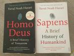 2x yuval noah harari homo deus sapiens a brief history of, Boeken, Ophalen of Verzenden, Gelezen