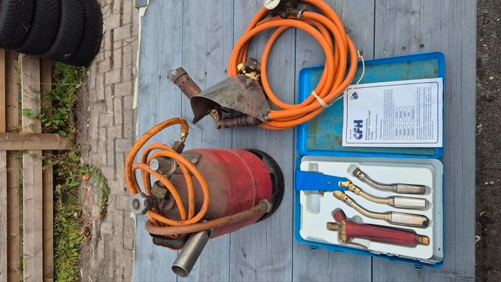 CFH turbofix 3000 met gaspot en extra brander, Doe-het-zelf en Verbouw, Gereedschap | Lasapparaten, Gebruikt, Overige typen, 250 ampère of meer