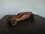 Houten raceauto - 24 cm, Ophalen of Verzenden