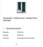 Veneta Verduisterende Velours Gordijnen Petrol - 374x229cm, Ophalen, Zo goed als nieuw, 200 cm of meer, 200 cm of meer