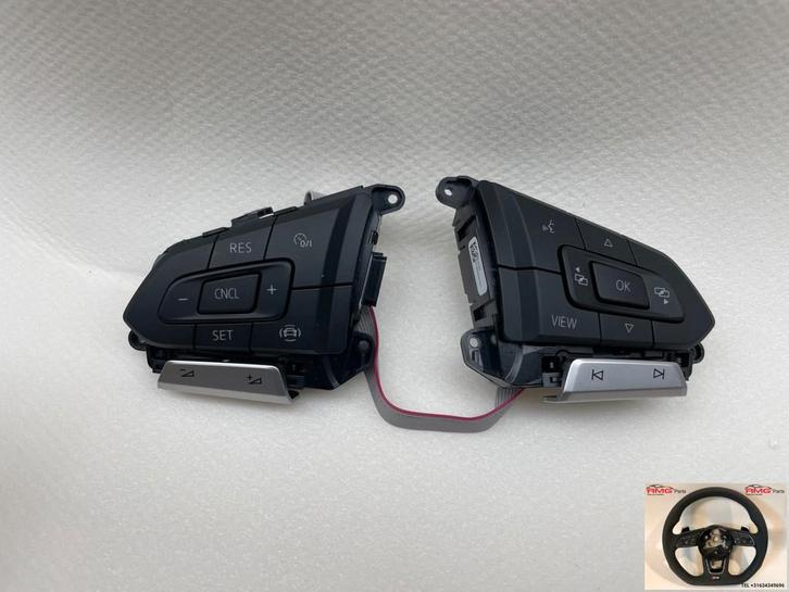 Vw T6.1 Caddy Stuur Knopjes 3G0959442M 3G0959442T 3G0959442F, Auto-onderdelen, Dashboard en Schakelaars, Volkswagen, Nieuw, Ophalen of Verzenden