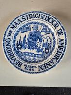 Delfts Blauw Herdenkingsbord Bevrijding Maastricht 1944, Ophalen of Verzenden