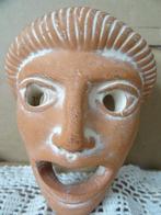 Curiosa Grieks masker vintage Grieks aardewerk masker 14cm, Ophalen of Verzenden