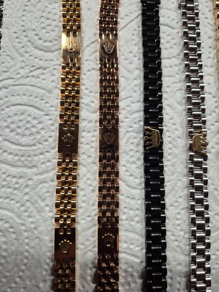 Armband 21cm lang en 1 of anderhalve cm breed, Sieraden, Tassen en Uiterlijk, Armbanden, Nieuw, Overige materialen, Ophalen of Verzenden