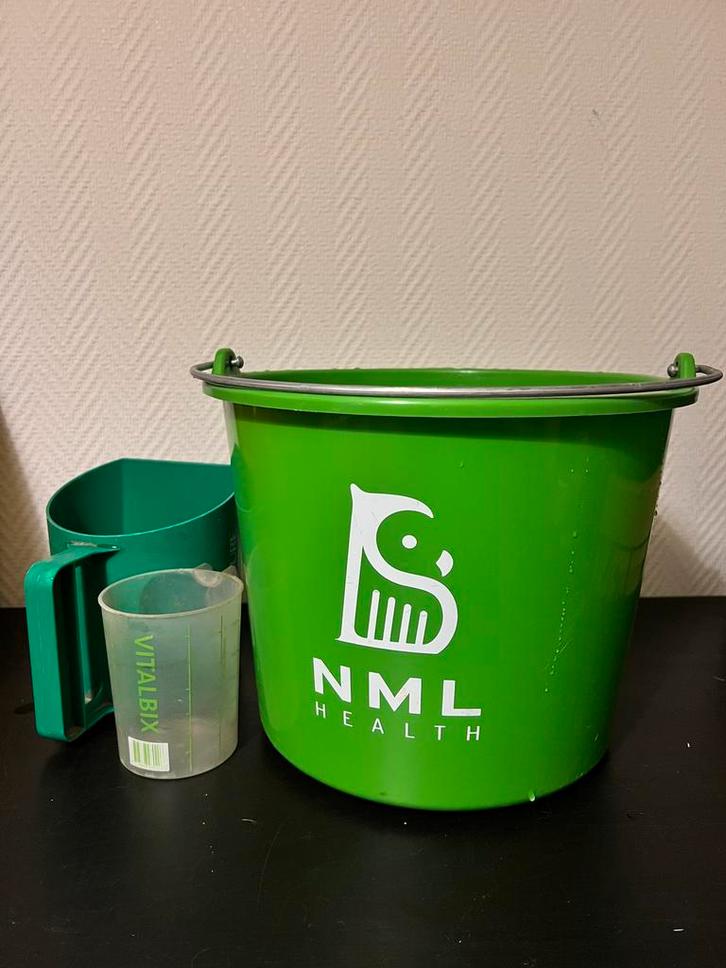 Set Emmer Voerschep Maatbeker, Dieren en Toebehoren, Paarden en Pony's | Verzorgingsproducten, Gebruikt, Ophalen of Verzenden