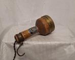 Antieke Looplamp Hout & Koper E14-fitting, Antiek en Kunst, Ophalen of Verzenden
