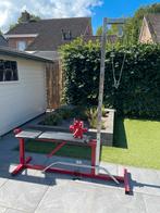 Fitness bankje met pulley., Sport en Fitness, Ophalen, Gebruikt, Krachtstation, Armen