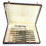 Antieke messenset Favie Perigieux in originele doos, messen, Antiek en Kunst, Antiek | Bestek, Ophalen of Verzenden