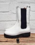 DWARS - Leren biker chelsea boots maat 42 - Nieuw €129 DWRS, Kleding | Dames, Schoenen, DWRS, Wit, Lage of Enkellaarzen, Nieuw