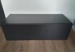 Mooi mat zwart hangend tv-meubel - 100 cm breed, Ophalen, Gebruikt, 25 tot 50 cm, Minder dan 100 cm