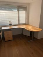 Bureau met ladenblok, Huis en Inrichting, Bureaus, Ophalen of Verzenden, Gebruikt