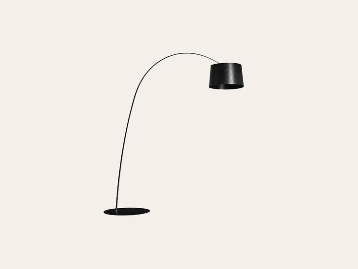 Foscarini Twiggy vloerlamp zwart bij TheReSales, Huis en Inrichting, Lampen | Vloerlampen, Zo goed als nieuw, 200 cm of meer, Overige materialen