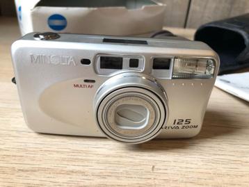 Vintage Minolta 125 camera, nieuw in doos beschikbaar voor biedingen