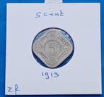 5 cent 1913 - Wilhelmina, Postzegels en Munten, Munten | Nederland, Verzenden, Koningin Wilhelmina, 5 cent, Losse munt