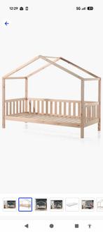 Vipack dallas huisje bed naturel 90x200, Ophalen, Zo goed als nieuw, Overige typen