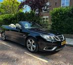 Saab 9-3 2.0 Turbo Aero Cabrio AUT 2010 Zwart, Auto's, Saab, 1998 cc, Beige, 4 cilinders, Cabriolet