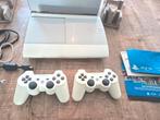 Playstation 3 Ultra Slim Wit - Zo goed als nieuw!, Spelcomputers en Games, Ophalen of Verzenden, Zo goed als nieuw, Met 2 controllers