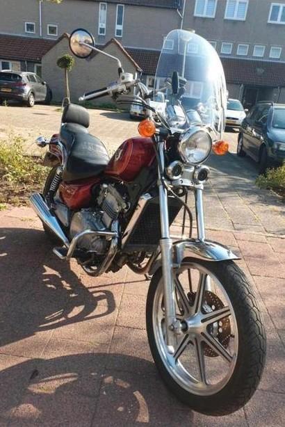 Kawasaki chopper 500CC met navigatie., Motoren, Motoren | Kawasaki, Particulier, Chopper, meer dan 35 kW, 2 cilinders, Ophalen