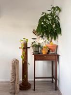 Vintage Plantentafel, Huis en Inrichting, Tafels | Bijzettafels, Ophalen, Minder dan 55 cm, Gebruikt, Rond