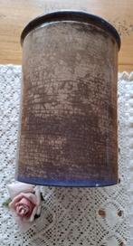 SALE Oude Franse grote zwaar beboterde pot met blauwe randen, Antiek en Kunst, Antiek | Keramiek en Aardewerk, Ophalen of Verzenden