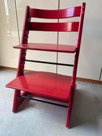 Stokke Tripp Trapp stoel Rood, Kinderen en Baby's, Kinderkamer | Tafels en Stoelen, Gebruikt, Ophalen of Verzenden, Stoel(en)