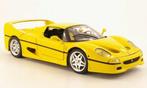 Ferrari F50 (geel) schaal 1:18 Hotwheels NIEUW !!, Hobby en Vrije tijd, Modelauto's | 1:18, Ophalen of Verzenden, Nieuw, Auto