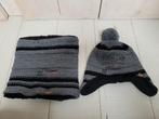 Stoere junior muts en colsjaal, 4 - 6 jr, als NIEUW, Ophalen, Jongen, Setje