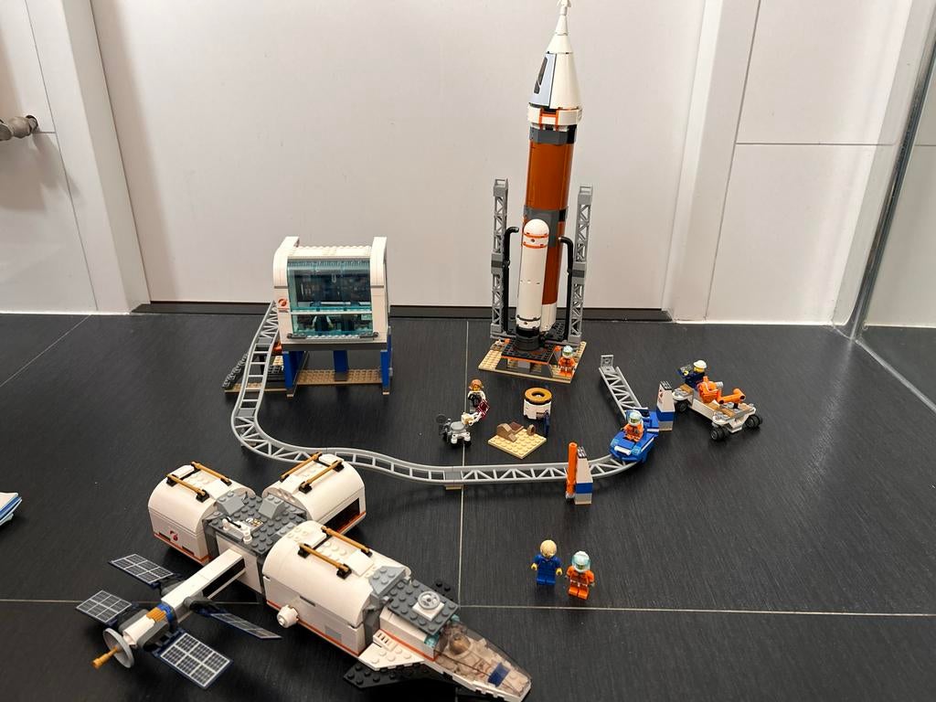 Lego City Ruimtevaart Sets 60228 & 60227, Ophalen of Verzenden, Gebruikt, Complete set, Lego