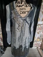 Jurk - Not The Same - Grijs, Kleding | Dames, Maat 38/40 (M), Zo goed als nieuw, Grijs, Boven de knie