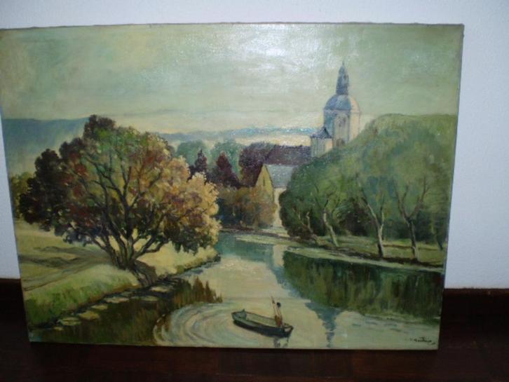 Een mooi schilderij van Van Rijn.     80cm x 60 cm., Antiek en Kunst, Kunst | Schilderijen | Klassiek, Ophalen of Verzenden