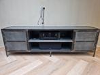 TV Dressoir Metaal Industriëel, Huis en Inrichting, Kasten | Televisiemeubels, Ophalen, 150 tot 200 cm, Zo goed als nieuw, Minder dan 100 cm