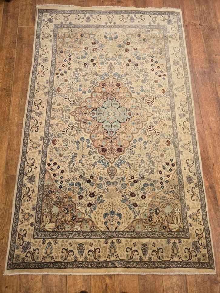 Handgeknoopt Oosterse Tapijt Kashmir 225 X 144 Cm Perzisch, Huis en Inrichting, Stoffering | Tapijten en Kleden, Zo goed als nieuw
