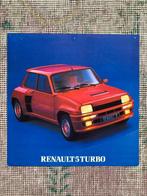 Folder leaflet flyer Renault 5 Turbo 1982 izgs, Gelezen, Renault, Ophalen of Verzenden, Renault